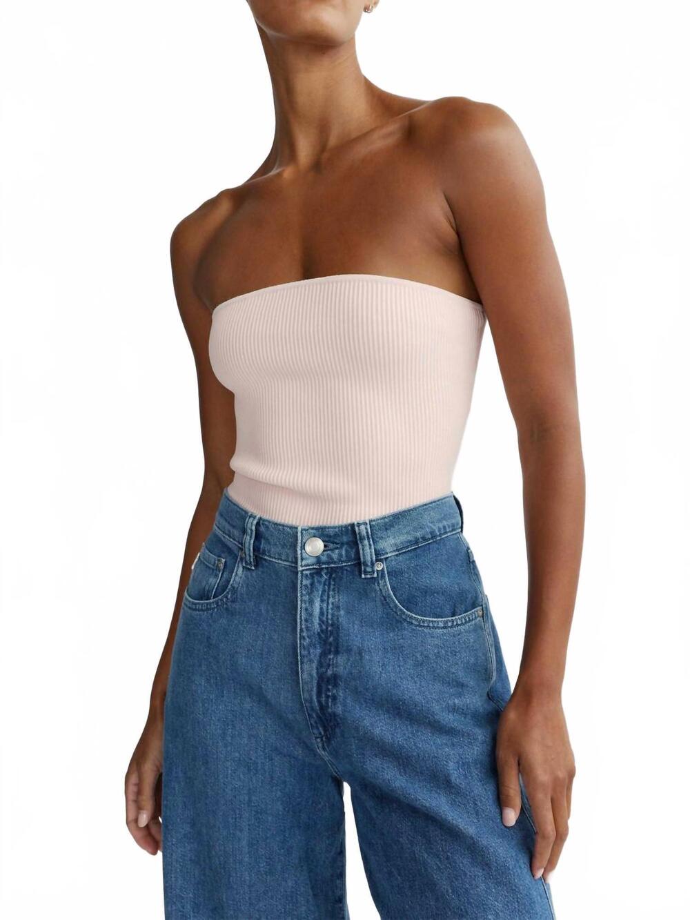 NEW DL1961 - WOMEN'S tube top in pale pink
